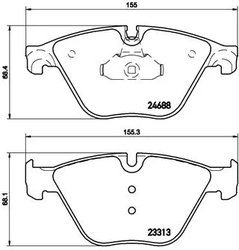 Set placute frana Brembo P 06 074