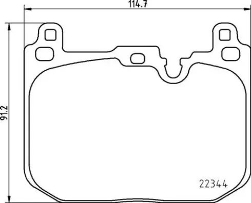 SET PLACUTE FRANA BREMBO P 06 097 - Compatibil cu BMW, MINI