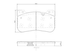 Set placute frana Brembo P 06 100