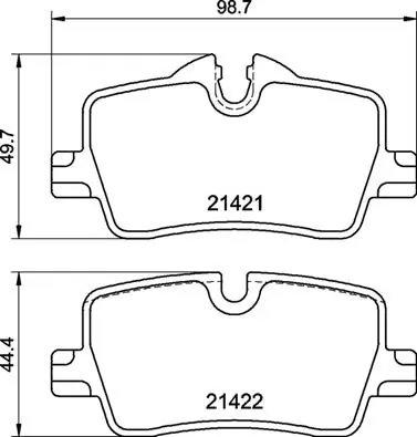 Set placute frana Brembo P 06 113