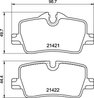 Set placute frana Brembo P 06 113