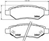 Set placute frana Brembo P 09 014