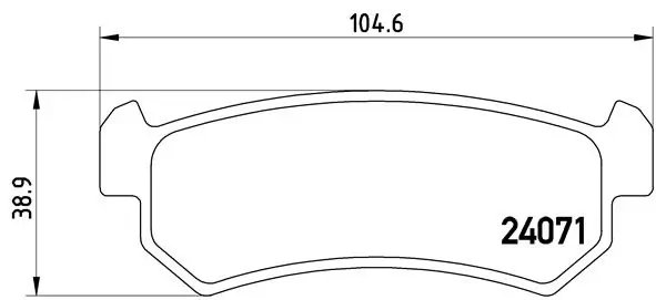 Set placute frana Brembo P 10 001