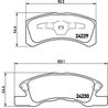 Set placute frana Brembo P 16 011
