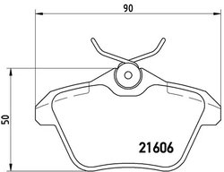 Set placute frana Brembo P 23 067