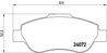 SET PLACUTE FRANA BREMBO P 23 097 - Compatibil cu FIAT