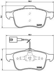 Set placute frana Brembo P 23 103