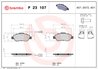SET PLACUTE FRANA BREMBO P 23 107 - Compatibil cu FIAT, FORD