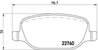Set placute frana Brembo P 23 109