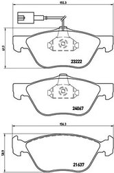 Set placute frana Brembo P 23 112