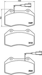 SET PLACUTE FRANA BREMBO P 23 139 - Compatibil cu ABARTH, ALFA ROMEO