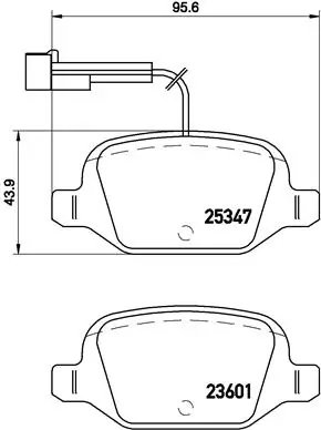 Set placute frana Brembo P 23 146