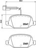 Set placute frana Brembo P 23 146