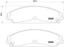 Set placute frana Brembo P 23 149