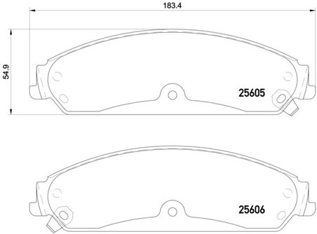 Set placute frana Brembo P 23 149