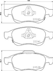 Set placute frana Brembo P 23 165