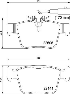 SET PLACUTE FRANA BREMBO P 23 180 - Compatibil cu ALFA ROMEO, MASERATI