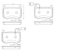 Set placute frana Brembo P 23 183