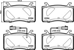 Set placute frana Brembo P 23 187