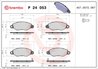 Set placute frana Brembo P 24 053