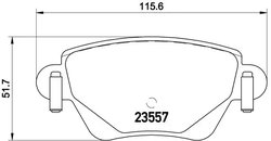Set placute frana Brembo P 24 059