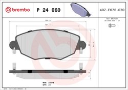 Set placute frana Brembo P 24 060