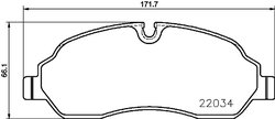 Set placute frana Brembo P 24 171