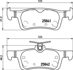 Set placute frana Brembo P 24 204