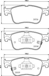 Set placute frana Brembo P 24 218