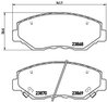 Set placute frana Brembo P 28 035