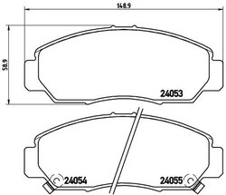 Set placute frana Brembo P 28 047