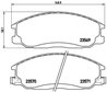 Set placute frana Brembo P 30 013