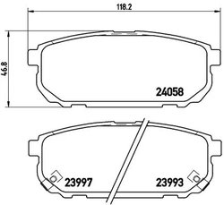 Set placute frana Brembo P 30 023