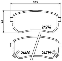 Set placute frana Brembo P 30 033