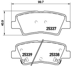 Set placute frana Brembo P 30 067