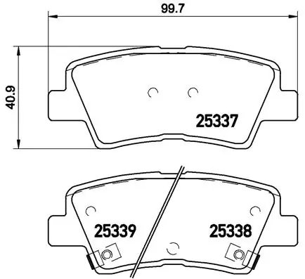 Set placute frana Brembo P 30 067