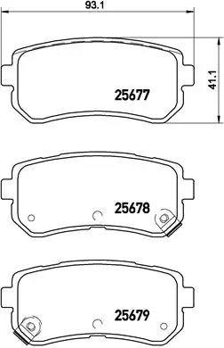 Set placute frana Brembo P 30 068