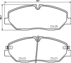 SET PLACUTE FRANA BREMBO P 30 090 - Compatibil cu HYUNDAI