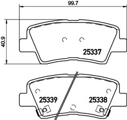 Set placute frana Brembo P 30 101