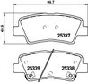 SET PLACUTE FRANA BREMBO P 30 101 - Compatibil cu HYUNDAI, HYUNDAI (BEIJING), KIA