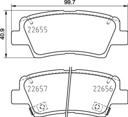 SET PLACUTE FRANA BREMBO P 30 103 - Compatibil cu GEELY, HYUNDAI, HYUNDAI (BEIJING), KIA, KIA (DYK), LANDWIND (JMC)