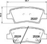 SET PLACUTE FRANA BREMBO P 30 106 - Compatibil cu HYUNDAI, KIA