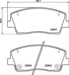 Set placute frana Brembo P 30 108