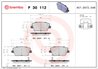 Set placute frana Brembo P 30 112