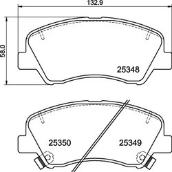 Set placute frana Brembo P 30 122