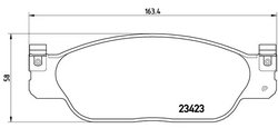 Set placute frana Brembo P 36 012