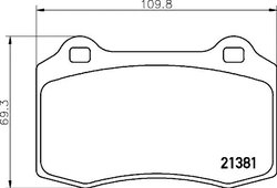 Set placute frana Brembo P 36 020
