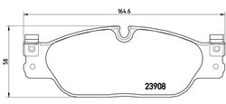 SET PLACUTE FRANA BREMBO P 36 021 - Compatibil cu DAIMLER, JAGUAR