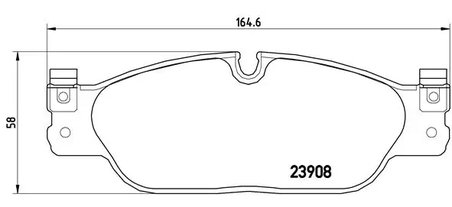 SET PLACUTE FRANA BREMBO P 36 021 - Compatibil cu DAIMLER, JAGUAR