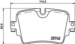 Set placute frana Brembo P 36 033